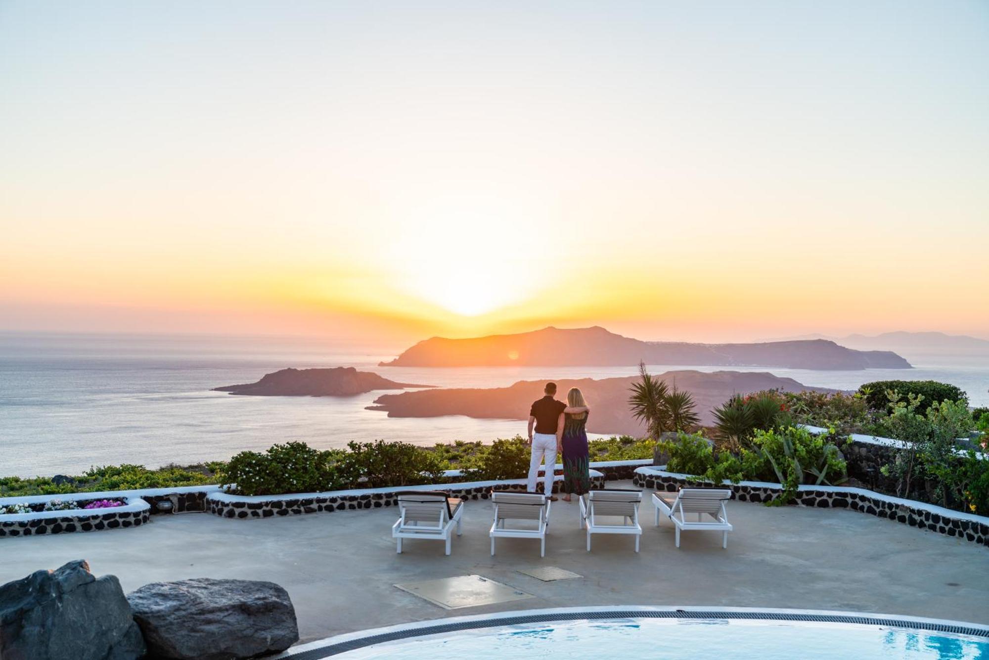 Villa Oinos - Sunset Views Ormos Athinios Ngoại thất bức ảnh
